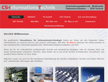 Tablet Screenshot of cs-it-technik.de